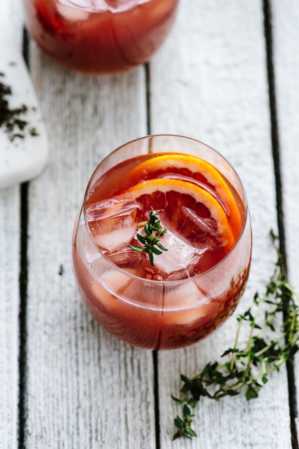 Spiked Blood Orange Tea