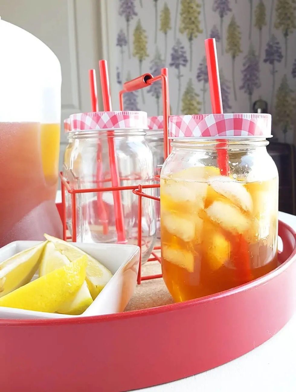 Spiked Ginger Iced Tea