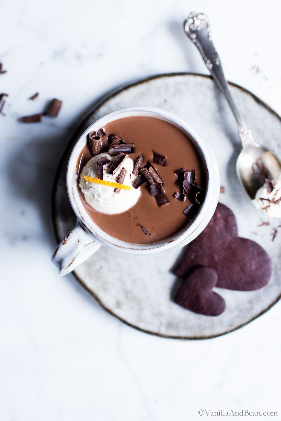 Spiked Orange Hot Chocolate