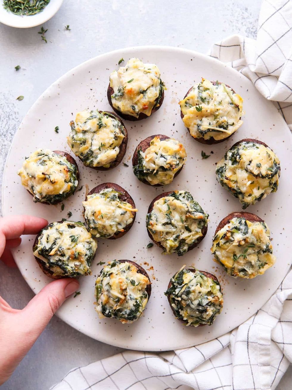 Spinach Artichoke Stuffed Muffins