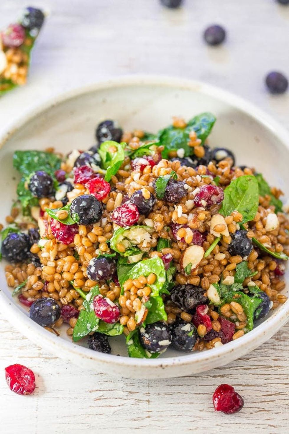 Spinach + Blueberry Superfood Salad easy summer dinner recipes
