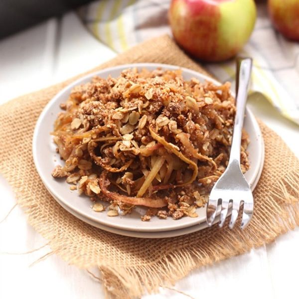 Spiralized Apple Crumble
