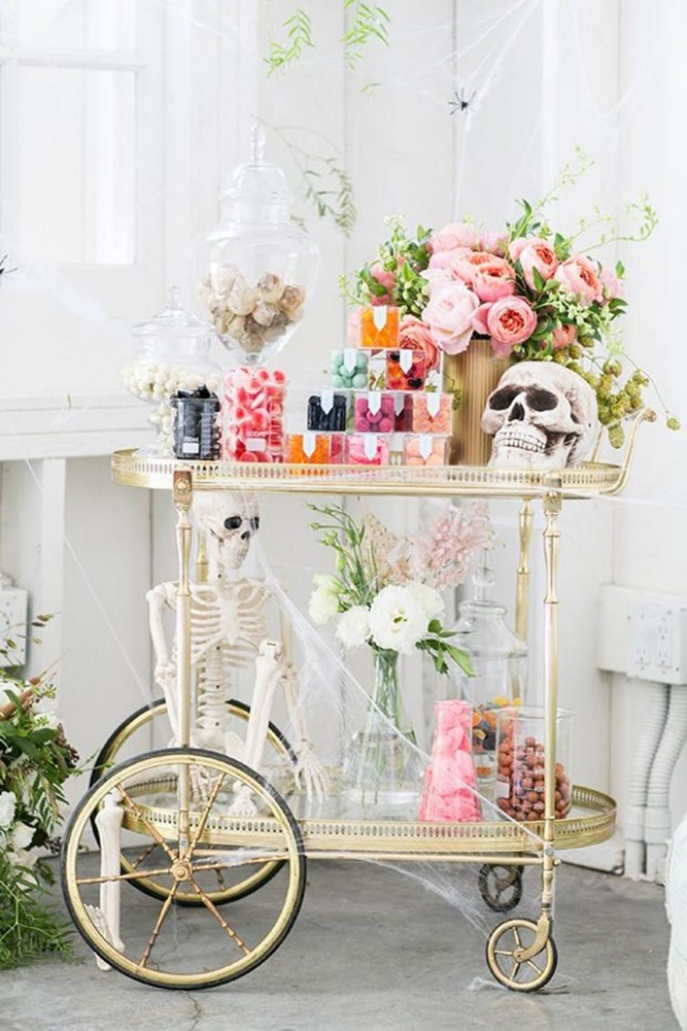 Spooky Candy Halloween Bar Cart