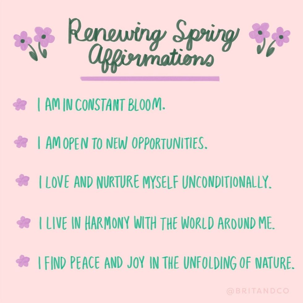 spring affirmations