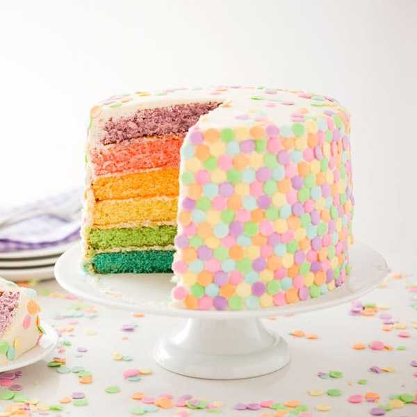 Spring Pastel Confetti Cake