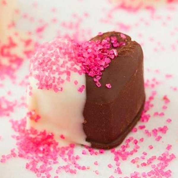 Sprinkle Dipped Chocolate Hearts