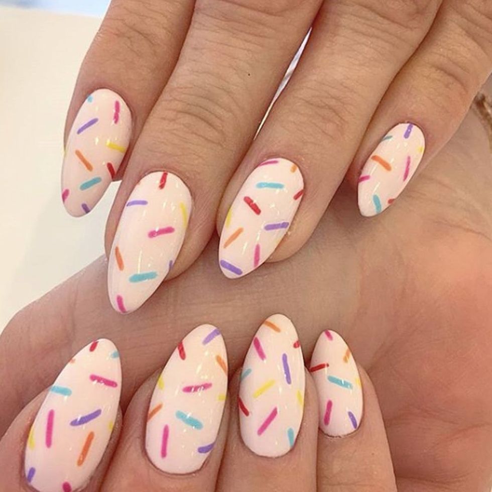sprinkles nail art