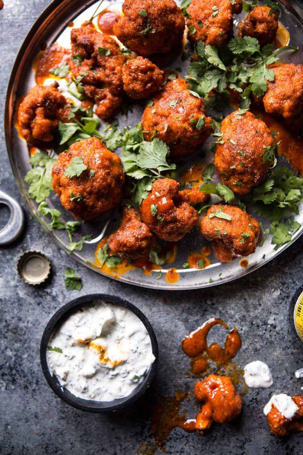 Sriracha Buffalo Cauliflower Bites tapas recipes