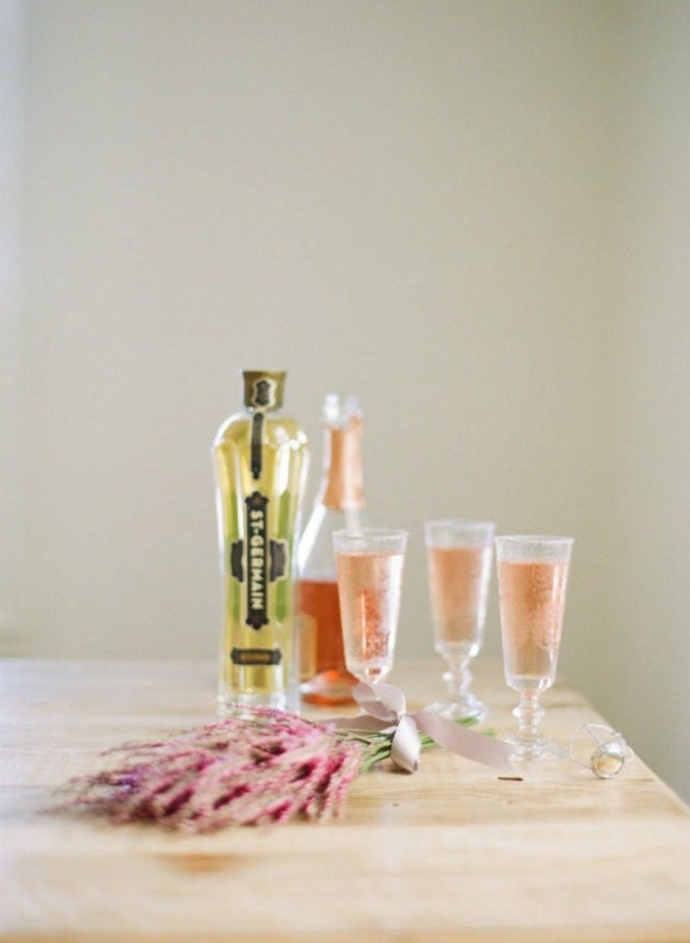 St. Germain + Brut Champagne Spritzer