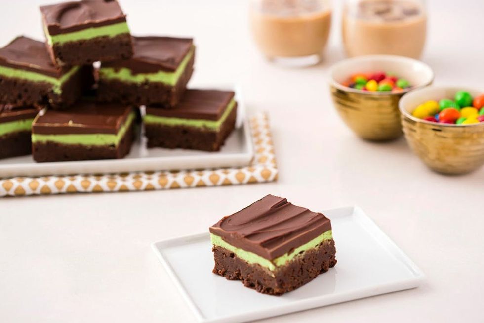St Patrick's Day Boozy Baileys Brownies Recipe
