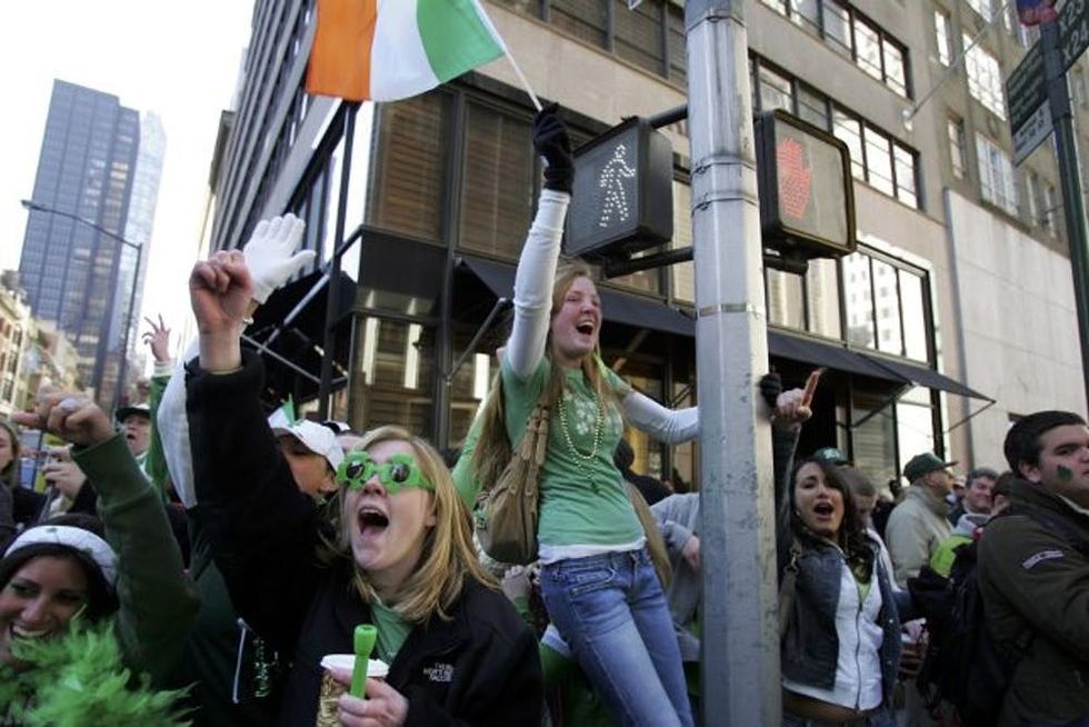 St. Patrick's Day crowd