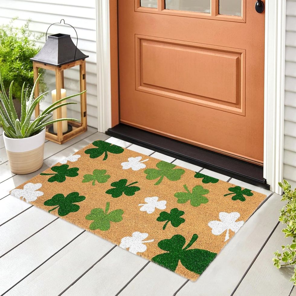St. Patrick's Day Natural Coir Doormat