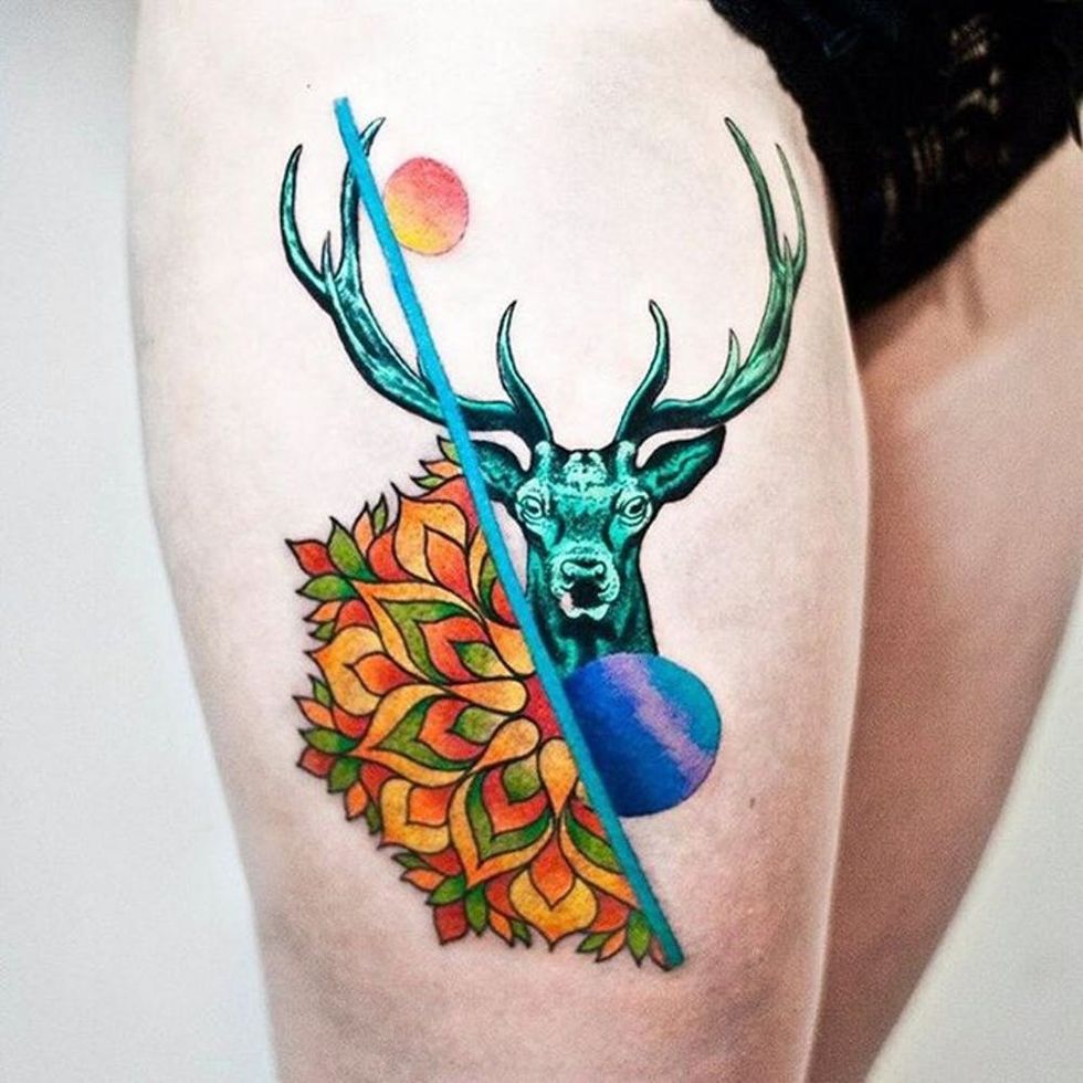 stag tattoo