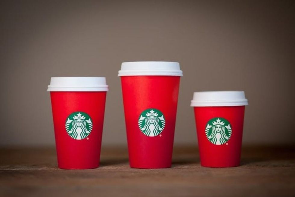 Starbucks holiday red cups