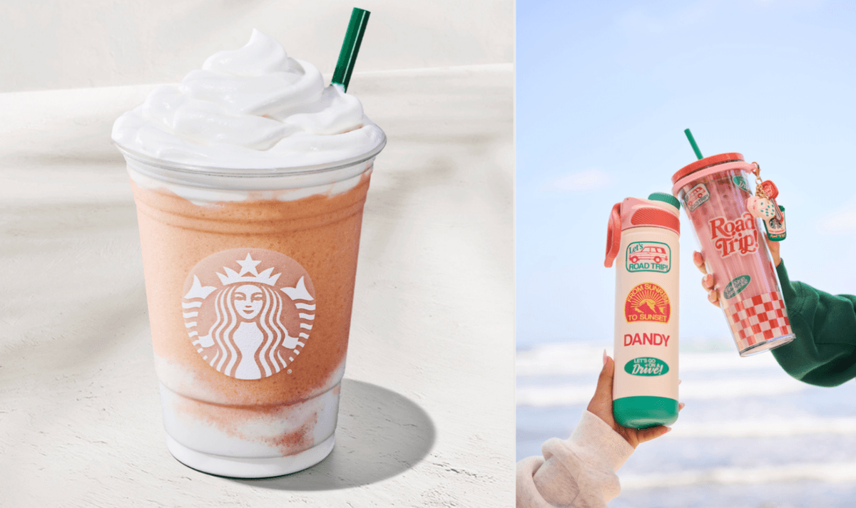 Starbucks orange cream x Dandy collab