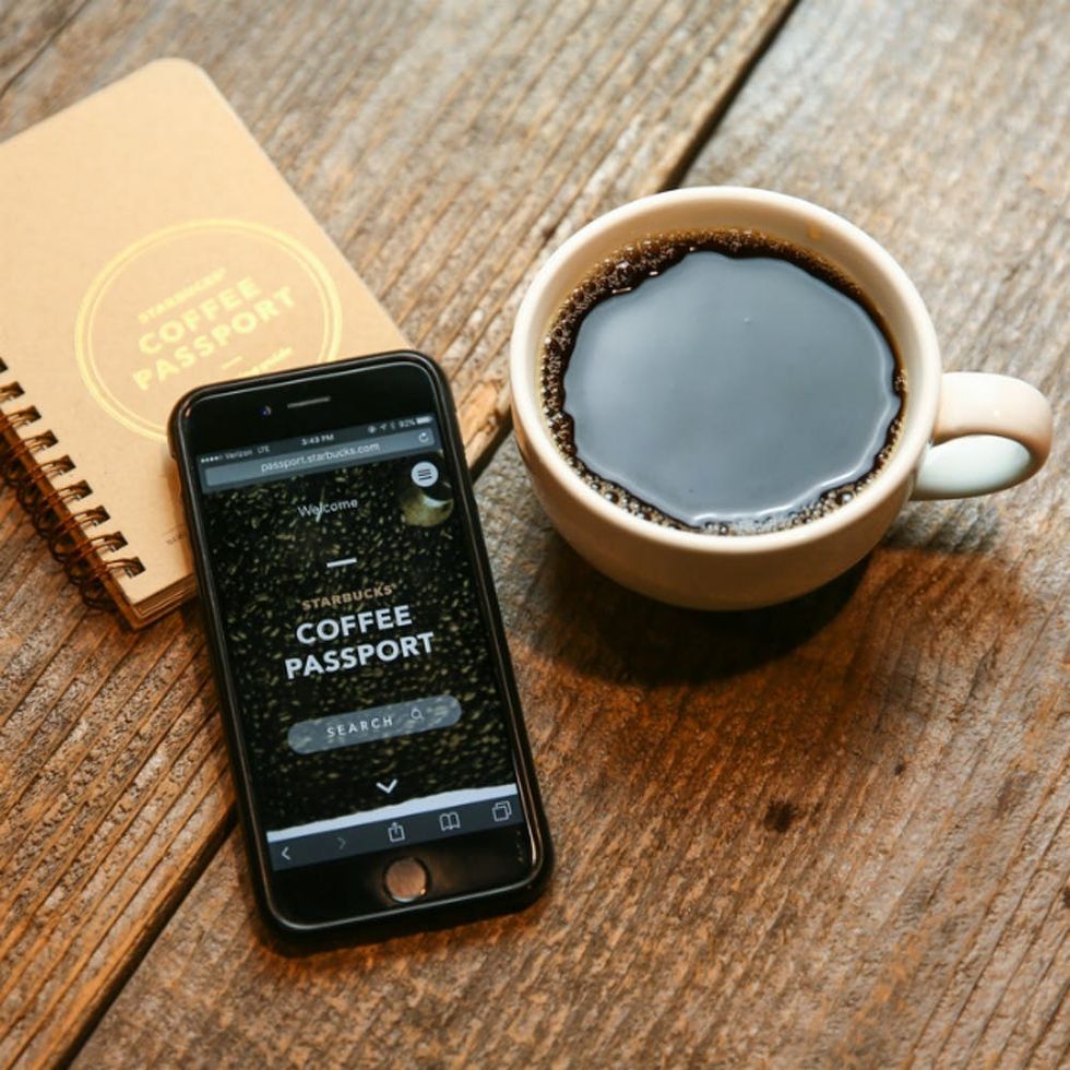 Starbucks passport feature