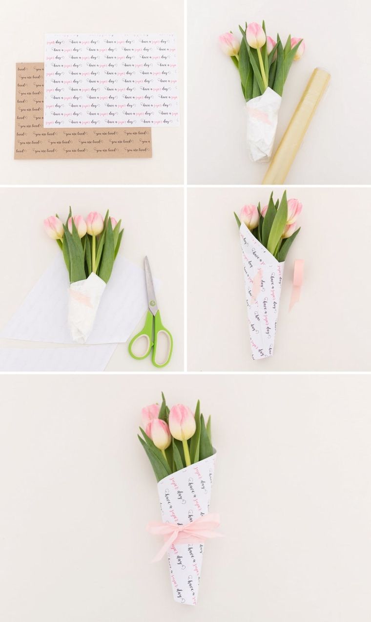 Flower Bouquet Making With Paper, Flower Bouquet Wrapping