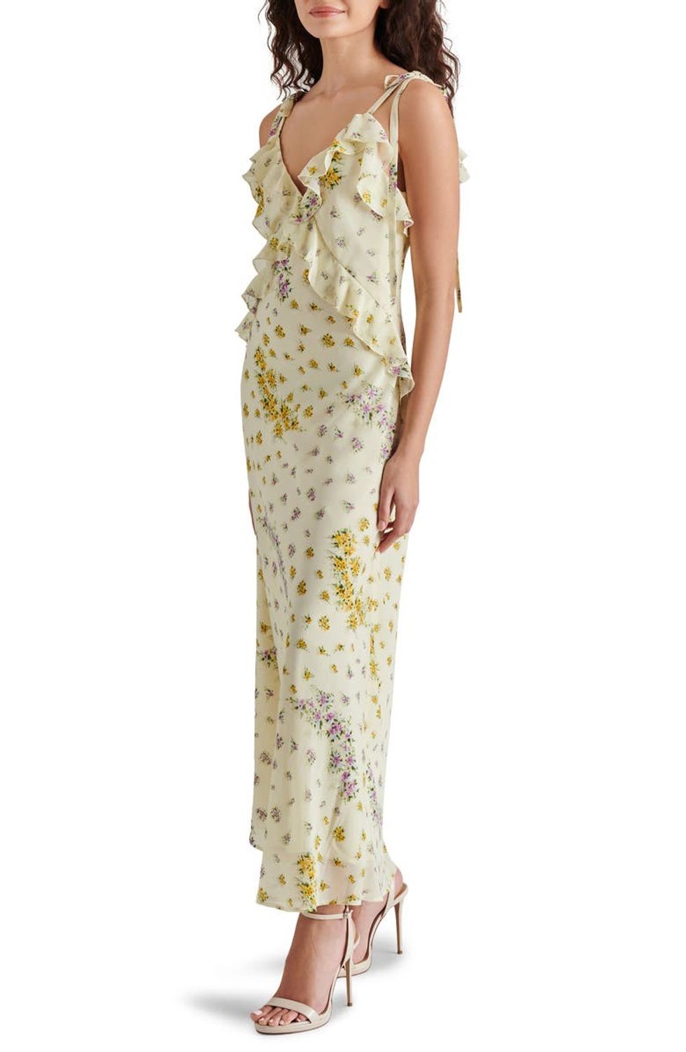 Steve Madden Adalina Floral Ruffle Maxi Dress