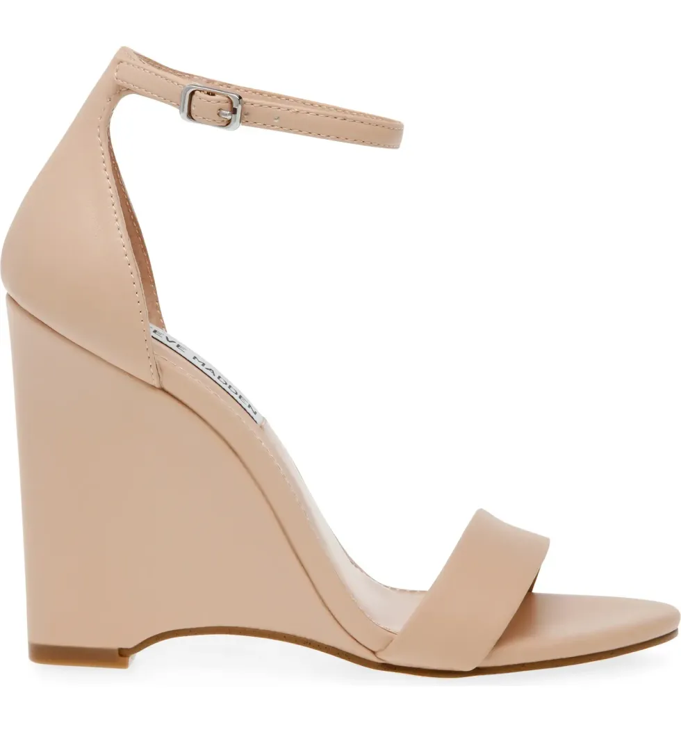 Steve Madden Mallor Ankle Strap Wedge Heel