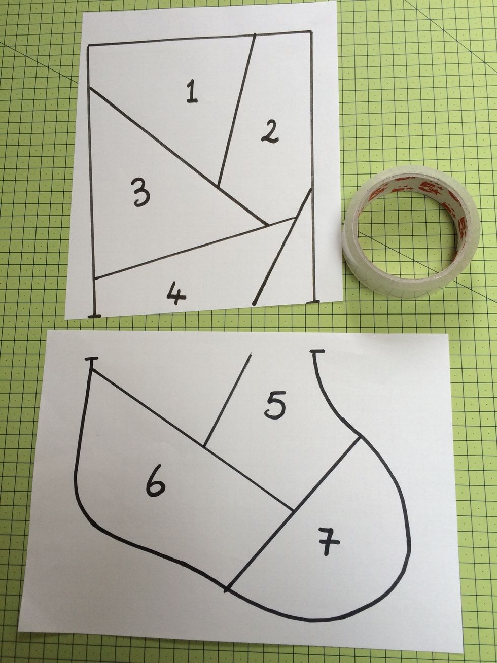 Stick the 2 sheets together