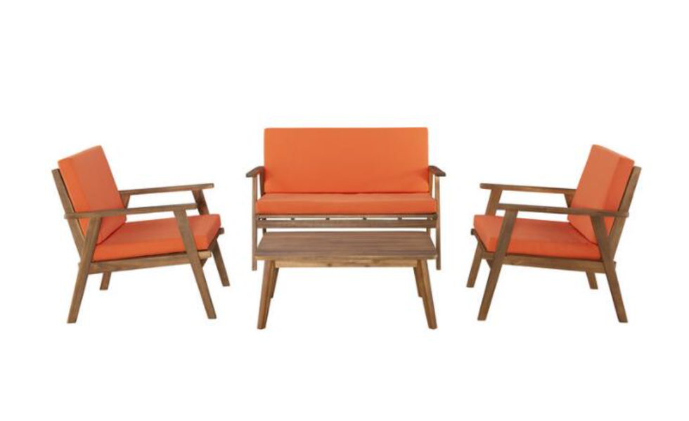 Stinson Mid-Century 4-Piece Furniture Set