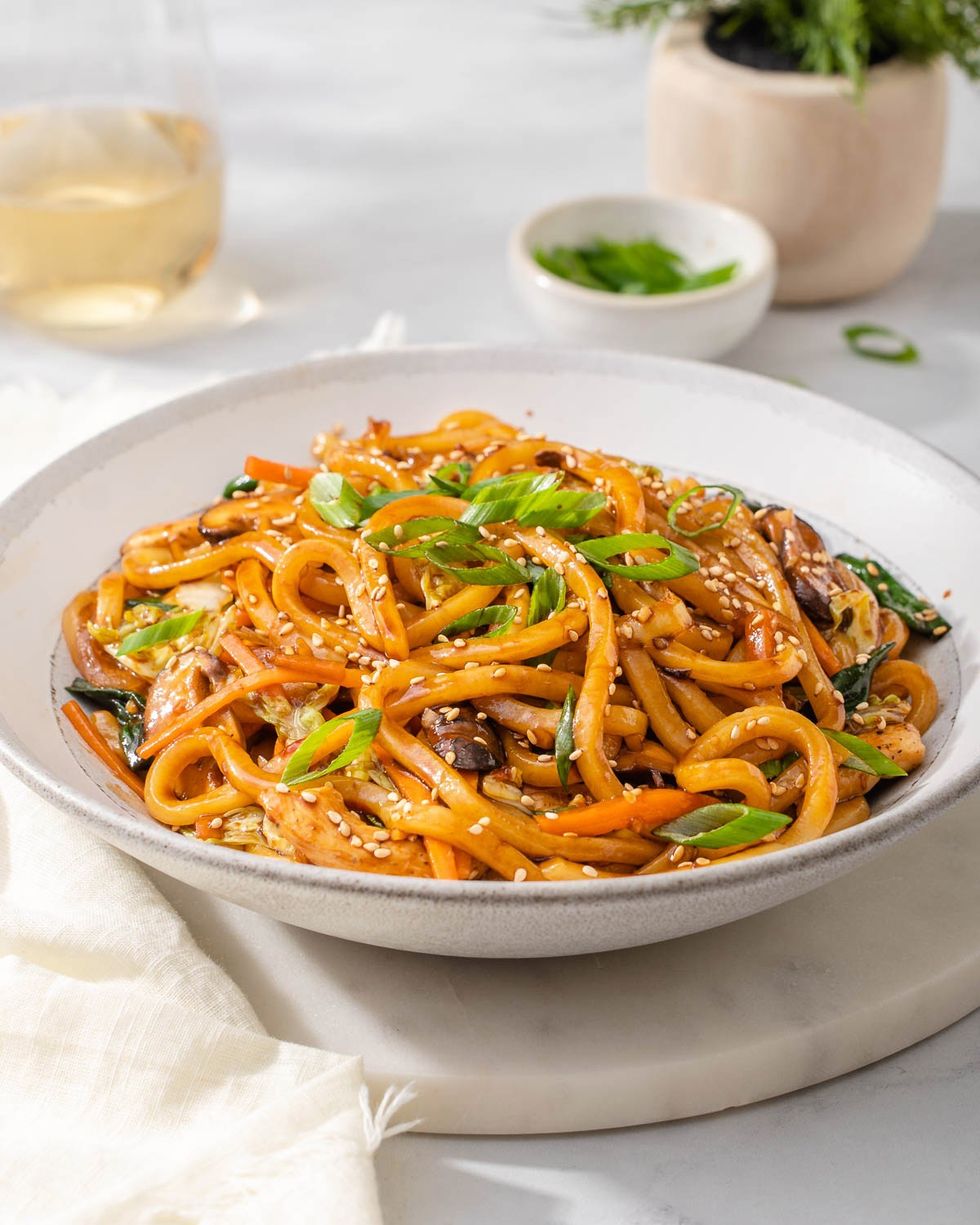 Stir Fried Udon Noodles