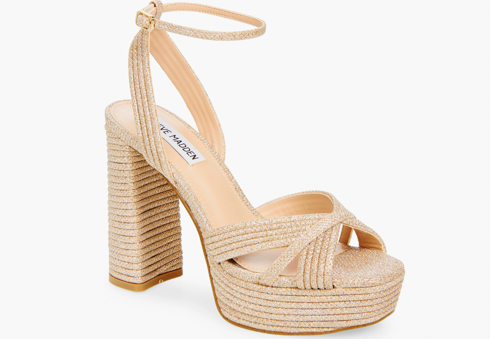 straw wedge heel