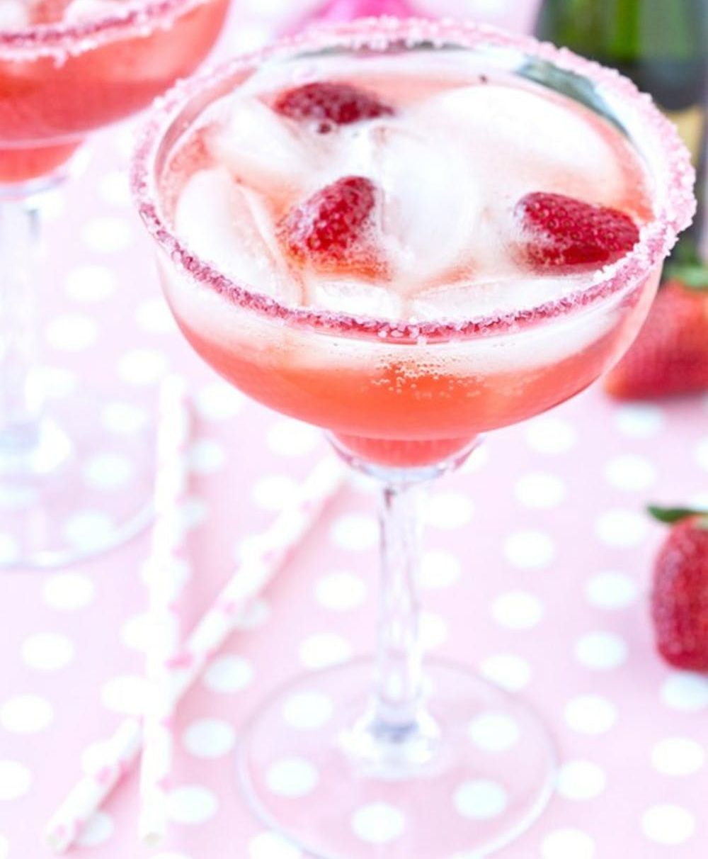 Strawberries and Champagne Margarita