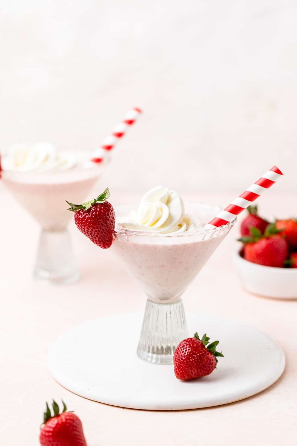 Strawberries and Cream Cocktail with Bailey's