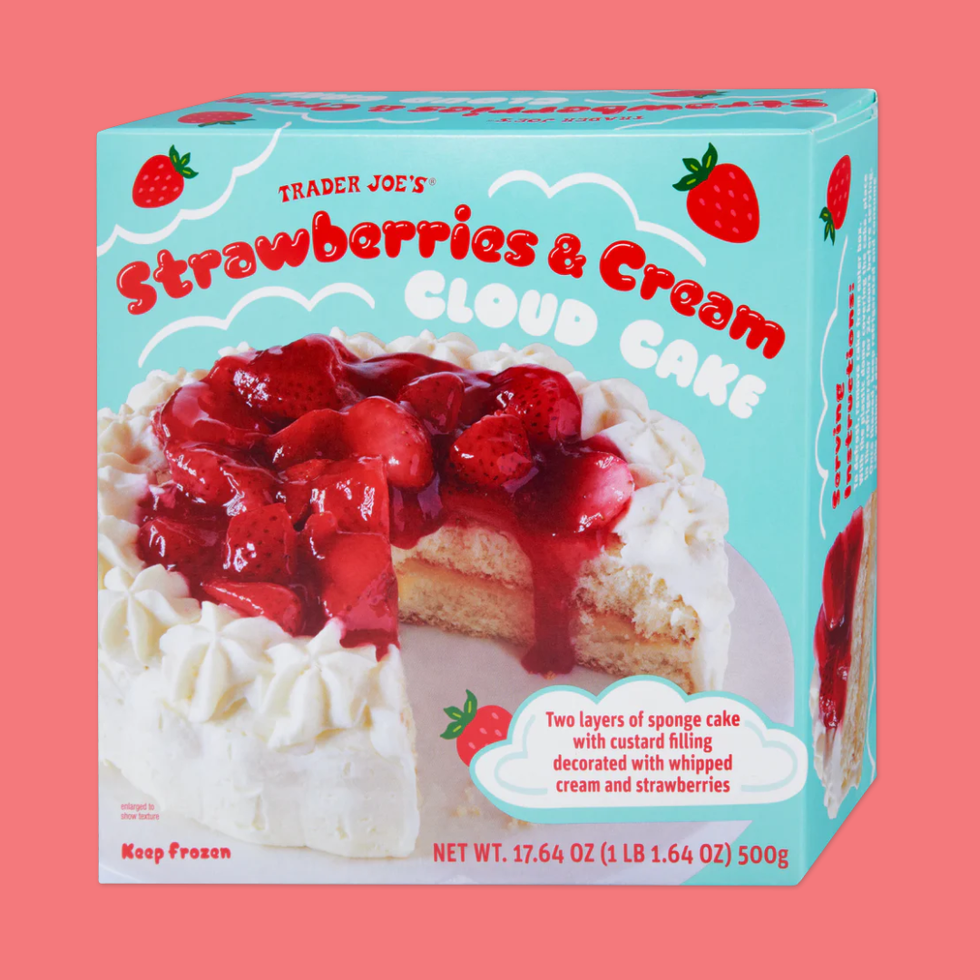 Strawberries & Cream Cloud Cake