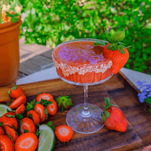 Strawberry Basil Margarita