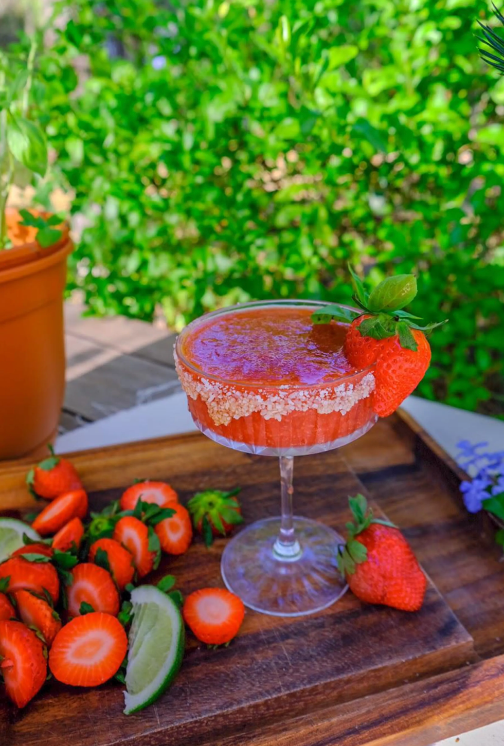 Strawberry Basil Margarita