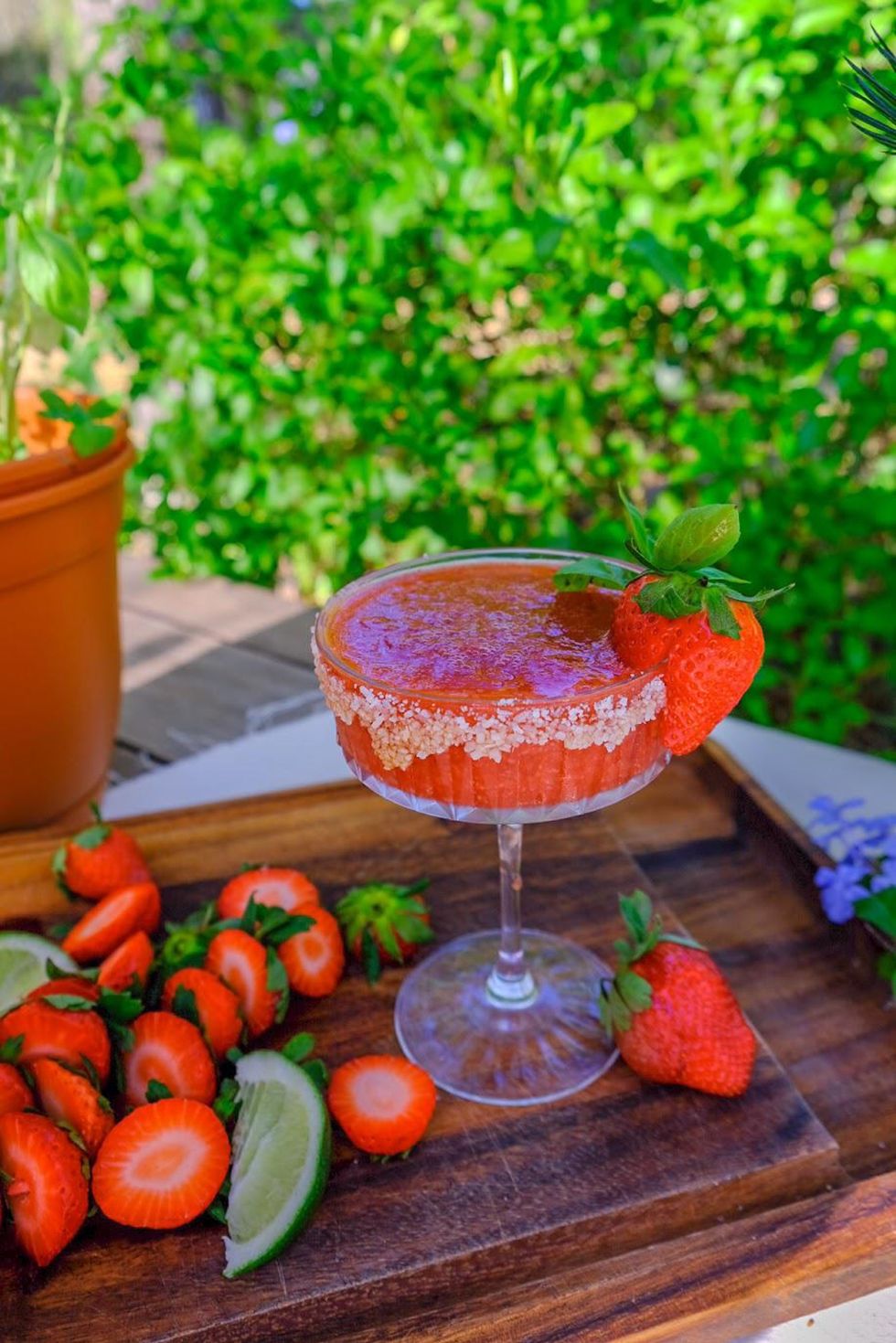 Strawberry Basil Margaritas