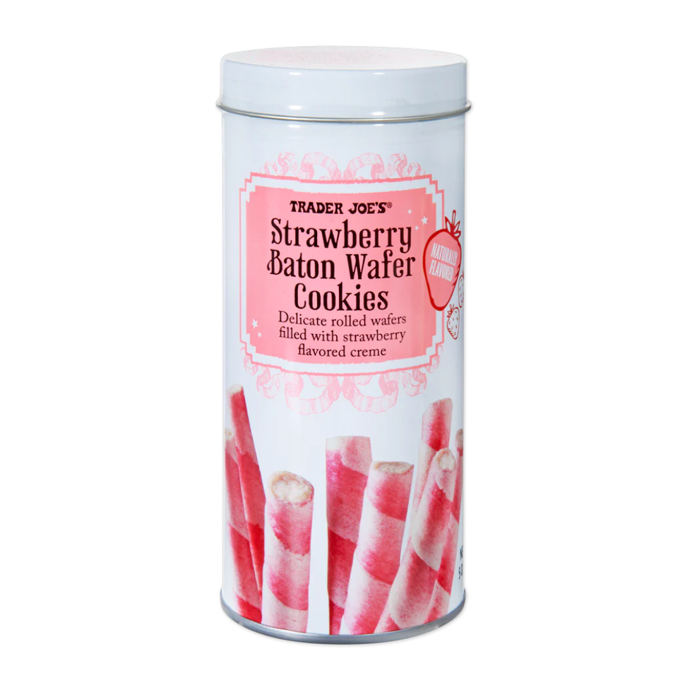 Strawberry Baton Wafer Cookies