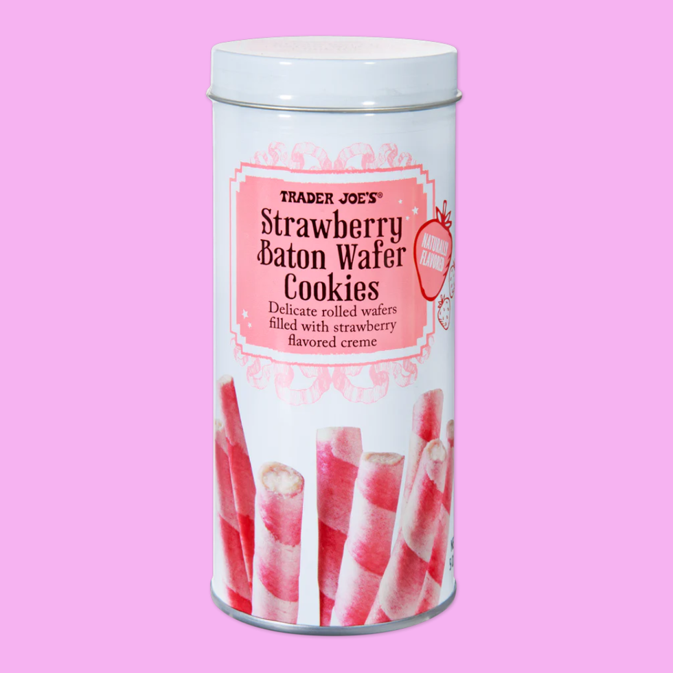 Strawberry Baton Wafer Cookies