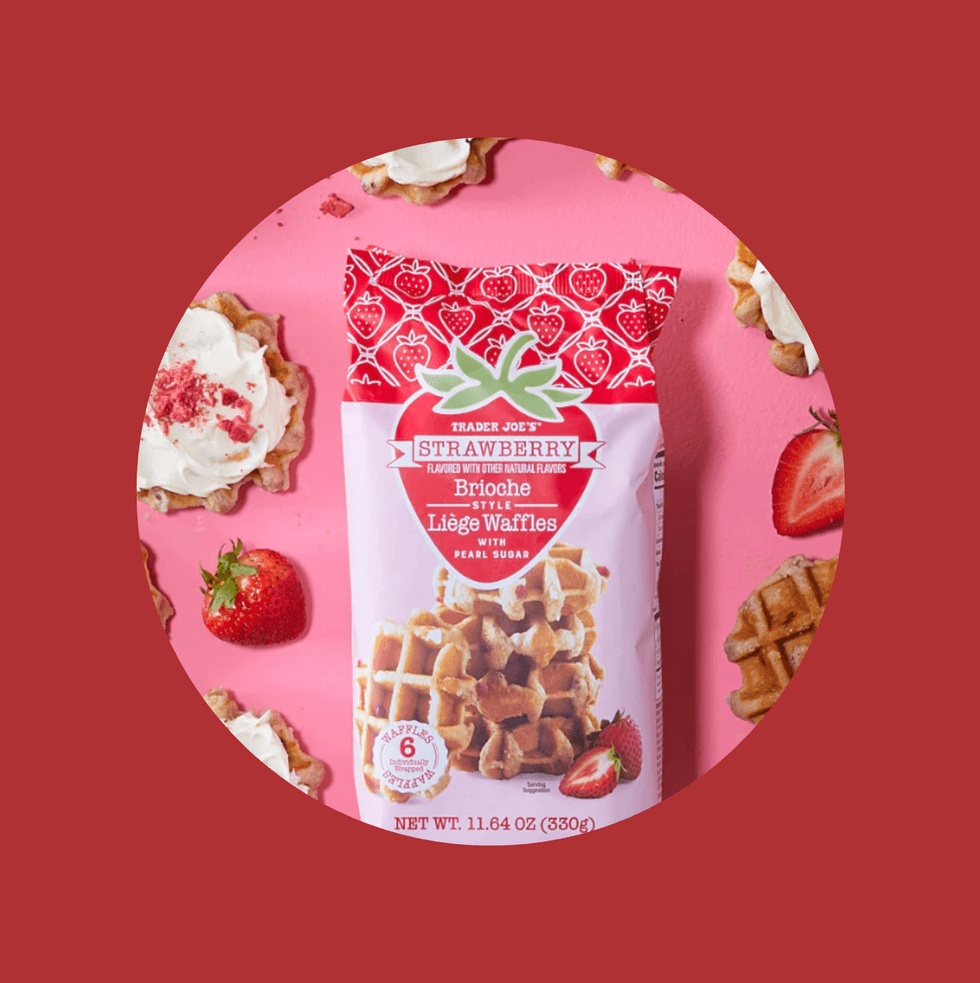 Strawberry Brioche Style Li\u00e8ge Waffles