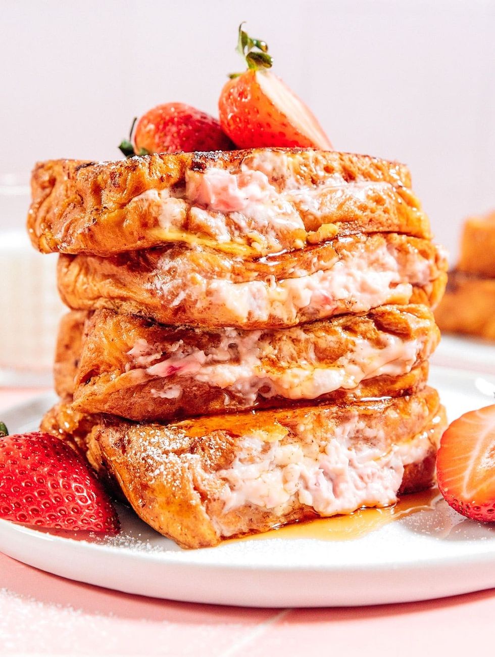 Strawberry Cheesecake Stuffed French Toast