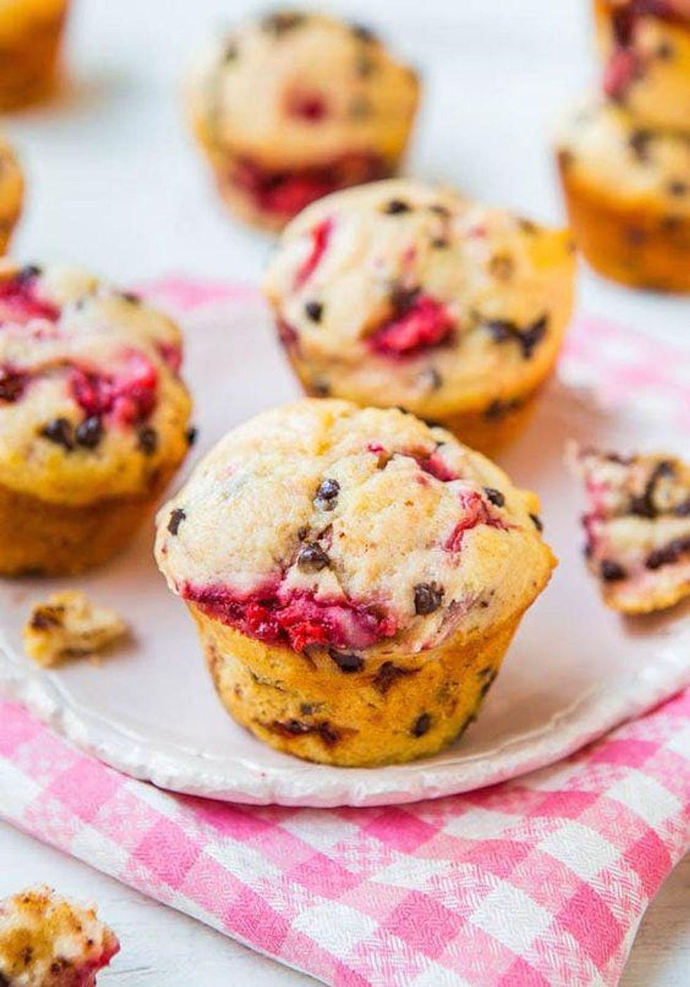 Strawberry Chocolate Chip Muffins