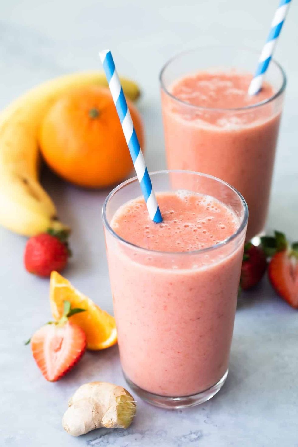 Strawberry Citrus and Ginger Smoothie