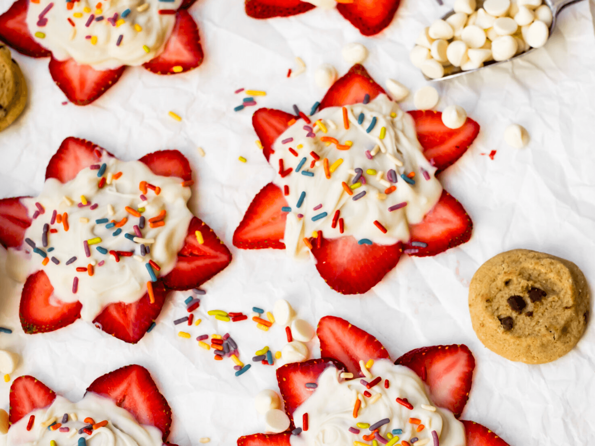 Strawberry Cookie Bark recipe