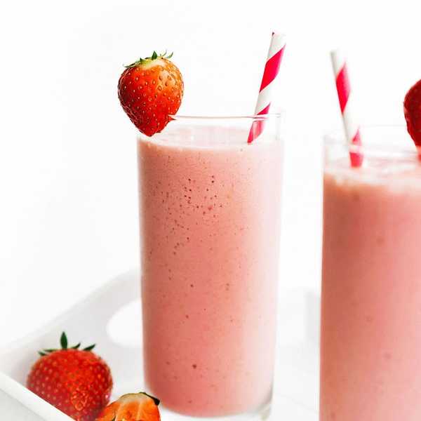 Strawberry Cottage Cheese Smoothie
