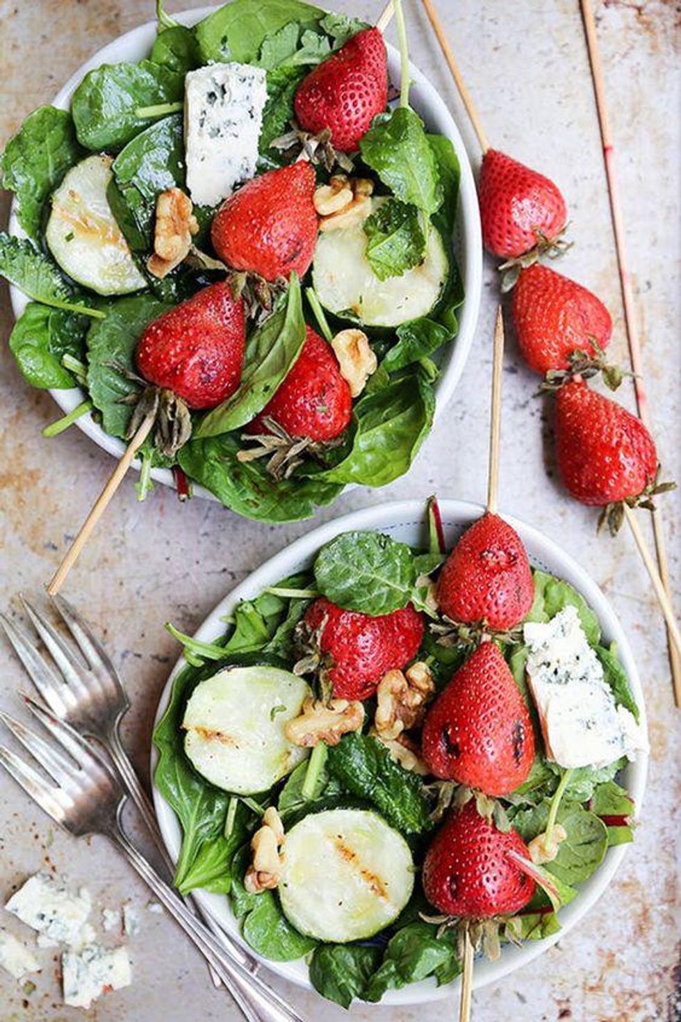 strawberry cucumber salad unexpected grilling recipes