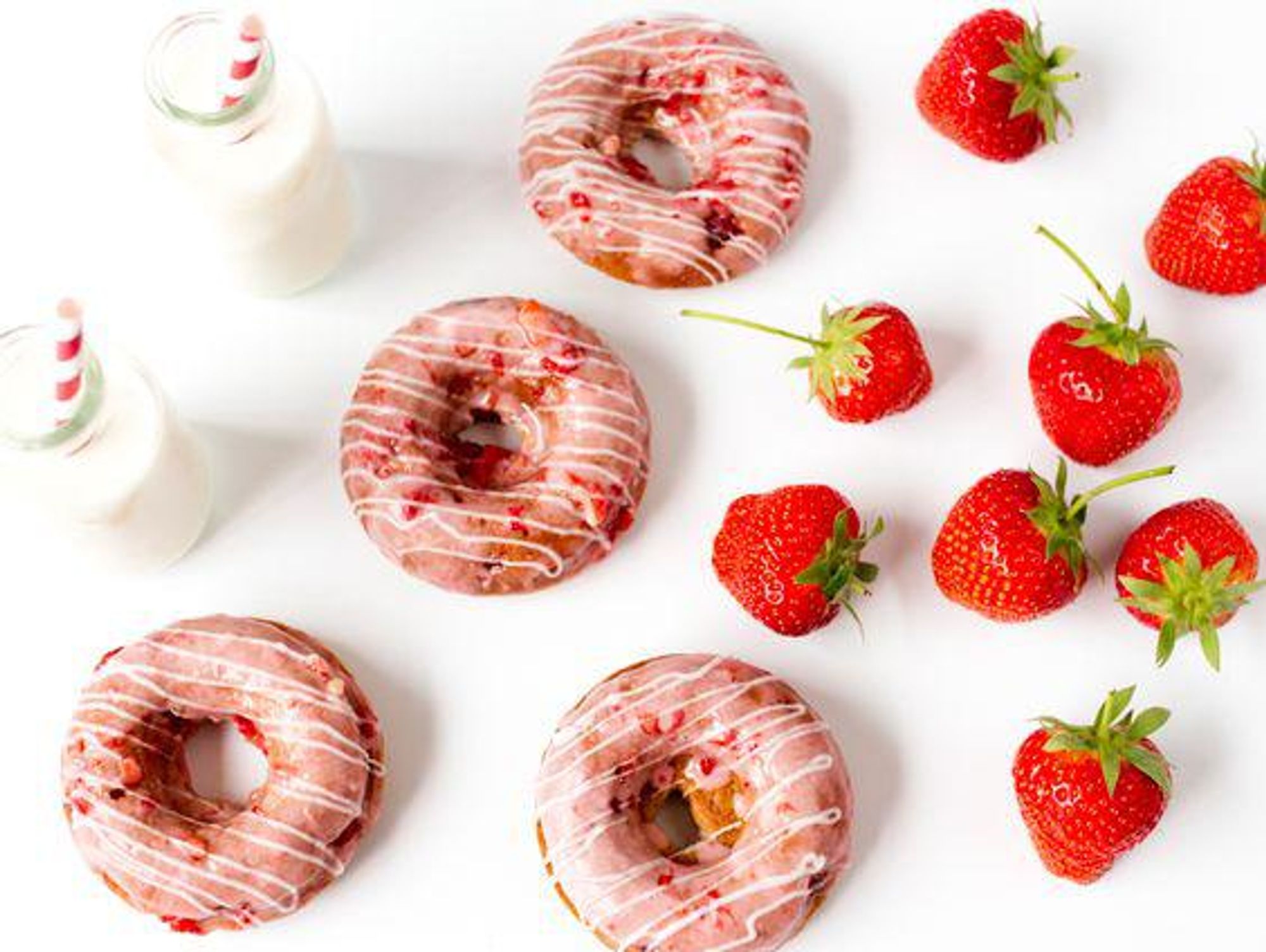 Strawberry Donuts
