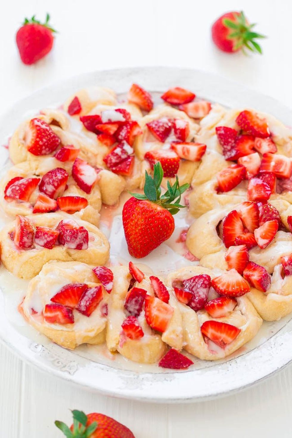 Strawberry Lemon Crescent Ring
