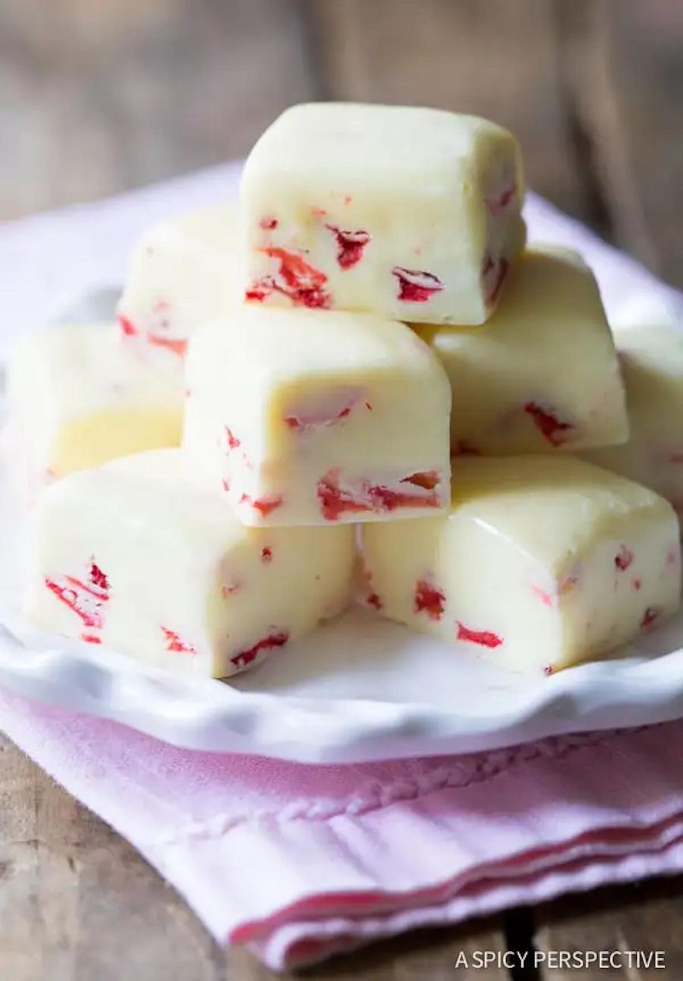Strawberry Lemonade Fudge
