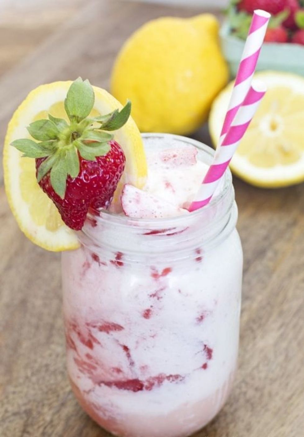 Strawberry Lemonade Ice Cream Float