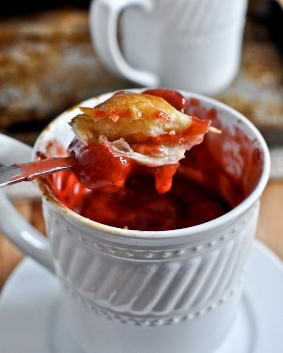 Strawberry Mug Pies
