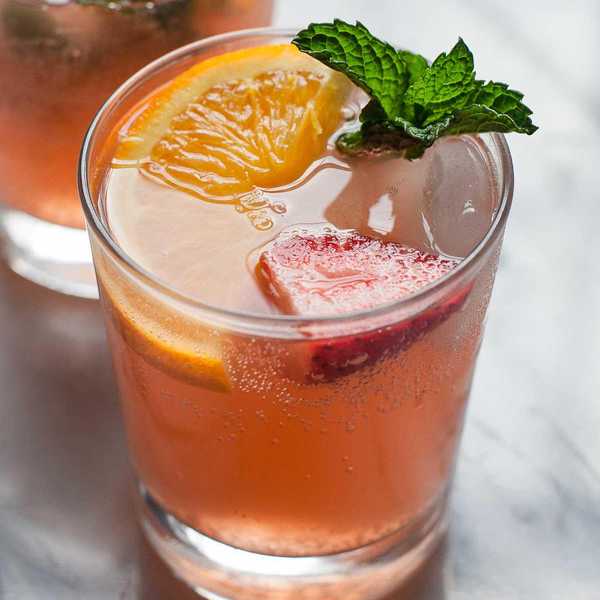 Strawberry Orange Ginger Fizz Summer Mocktail Recipes