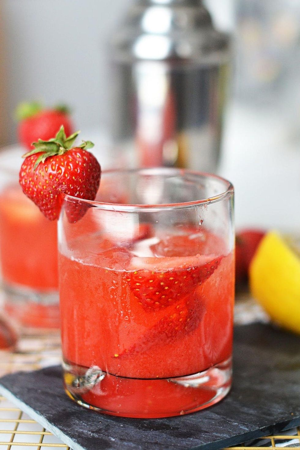 Strawberry\u200b Rose summer Cocktail