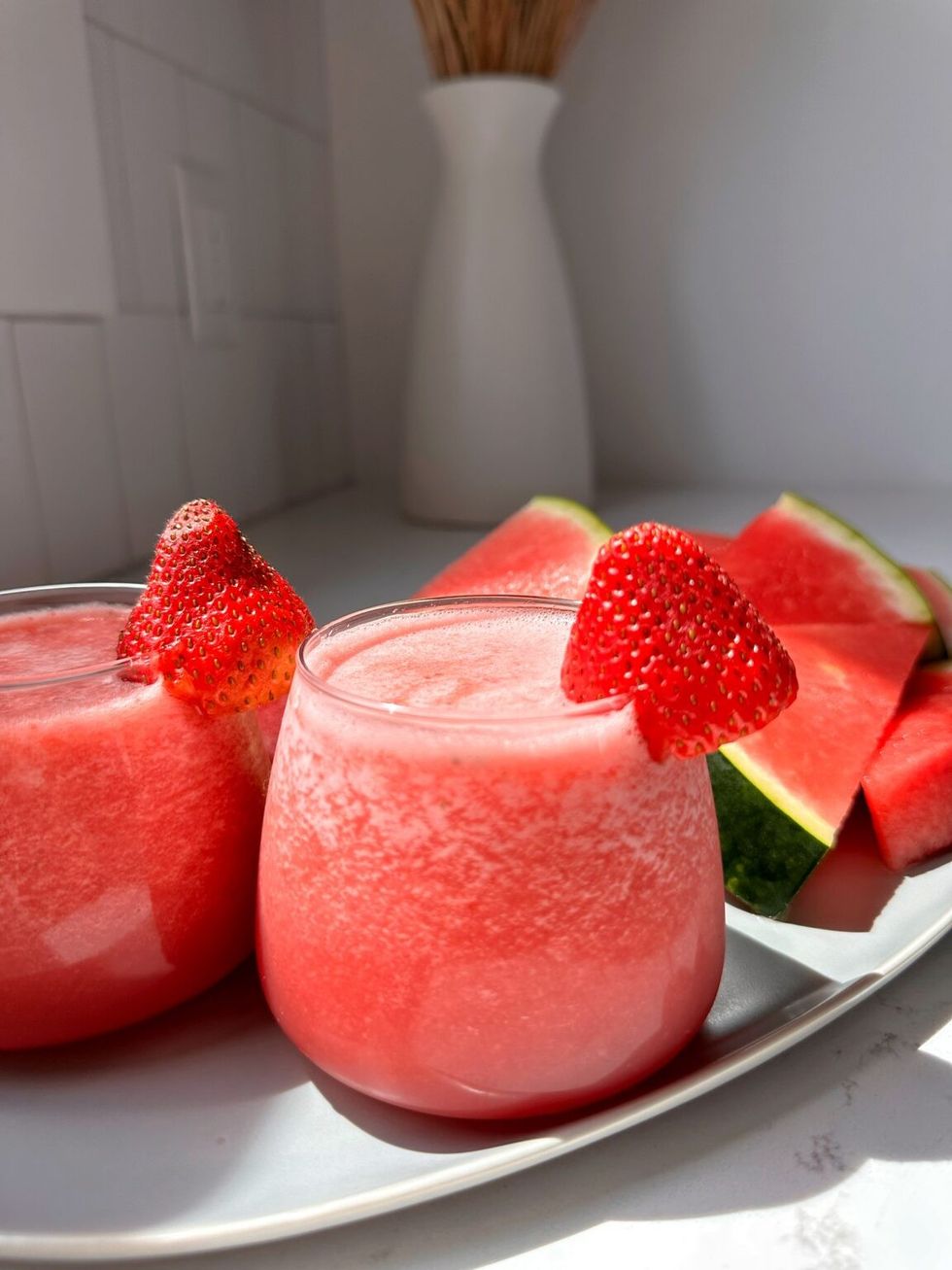 Strawberry + Watermelon Lemonade Refresher